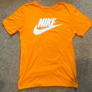 Orange Nike tee shirt